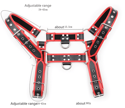 Men's Restraint Leather Harness