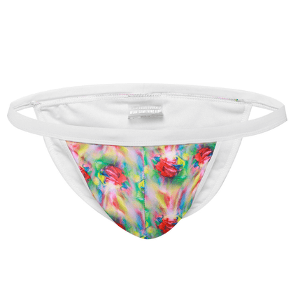 Mens Bikini Style Rose Print Swimwear