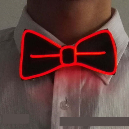 Neon LED Luminous Bow Tie