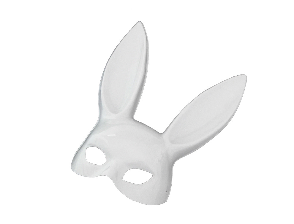 Plastic Rabbit Ear Half Face Mask