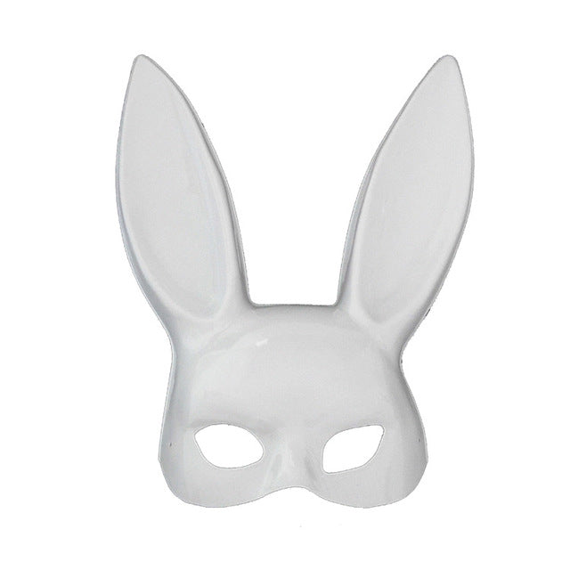 Plastic Rabbit Ear Half Face Mask