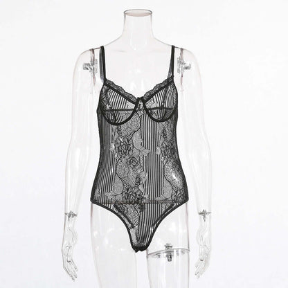 Lace Stitching Jumpsuit