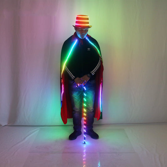 Led Hat Cloak and Cane