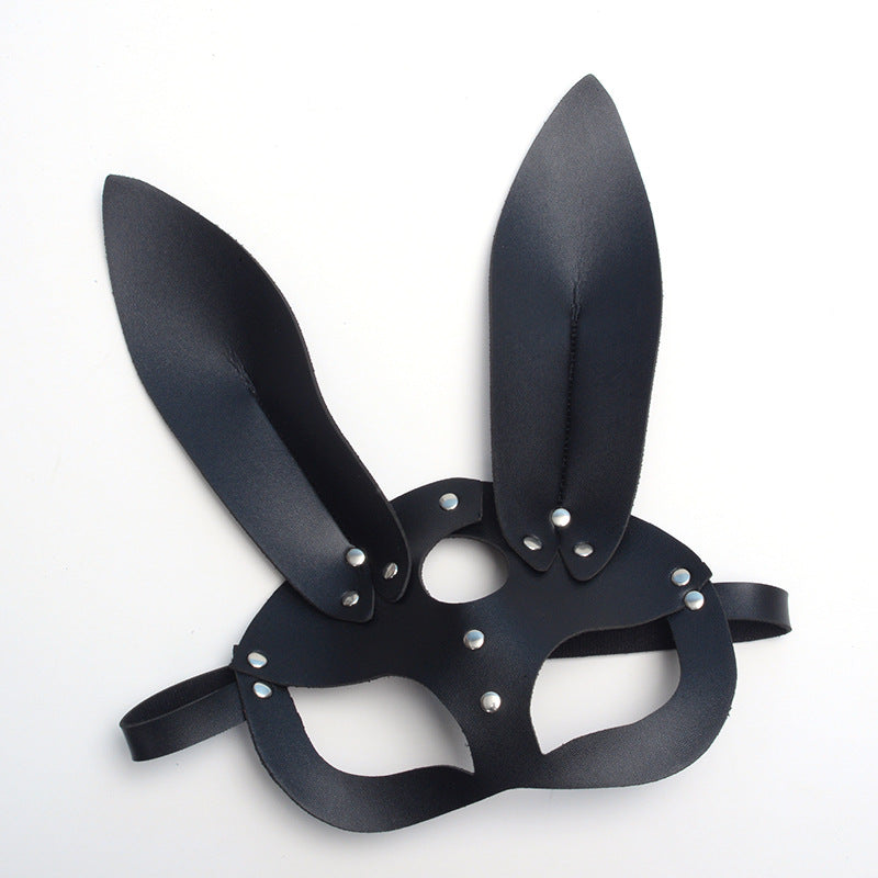 Leather Bunny Ear mask