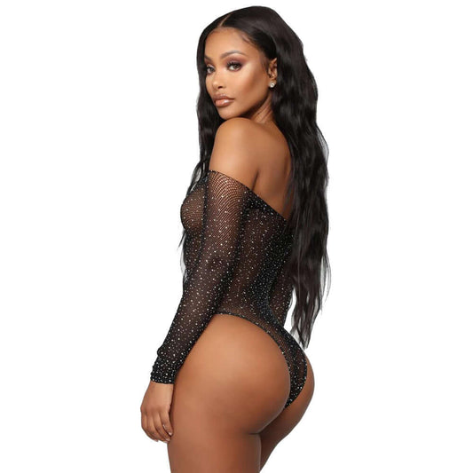 Off Shoulder Long Sleeve Bodysuit