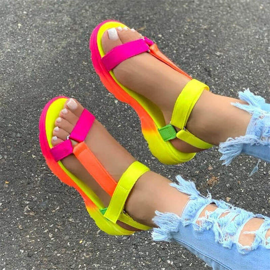 Bright Fish Mouth Sandals