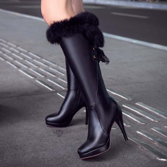 PU Knight Boots
