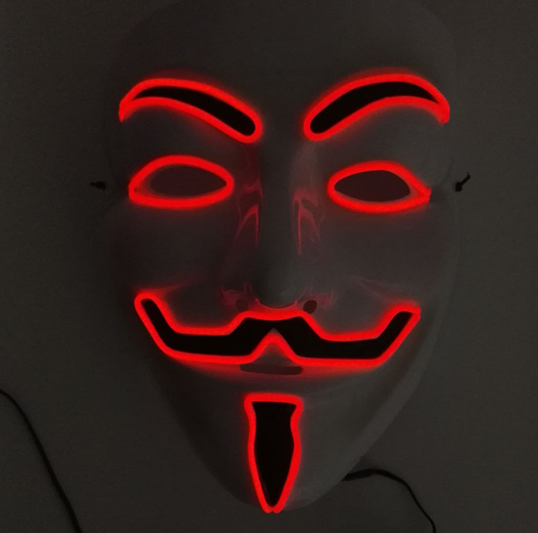 LED Guy Fawkes Mask