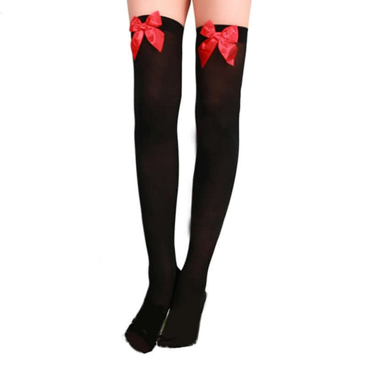 Knee High Stockings With Bow
