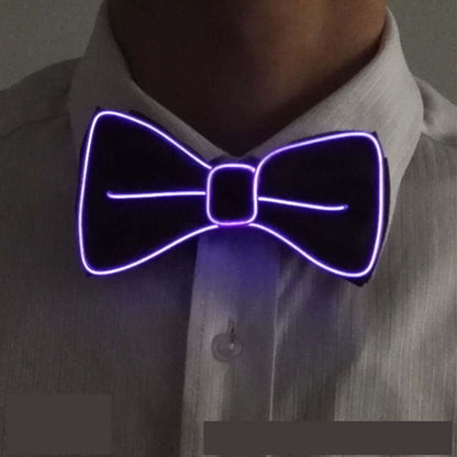 Neon LED Luminous Bow Tie