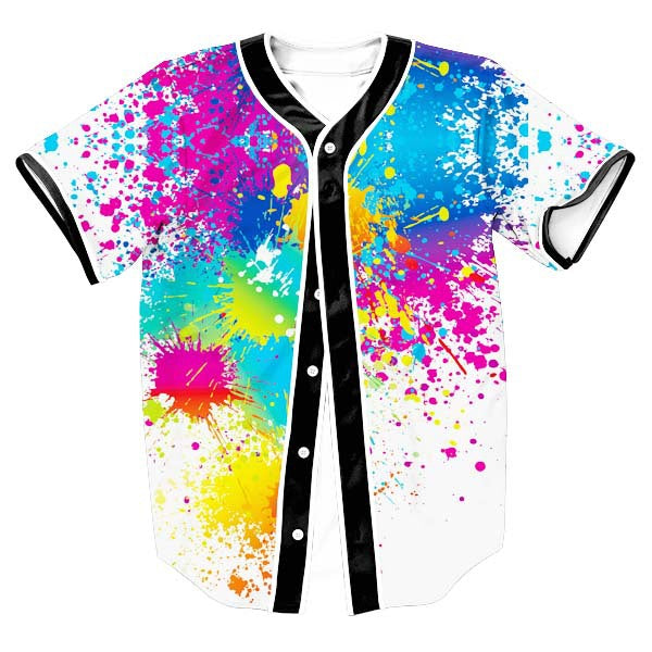 Neon Inked Baseball Jersey