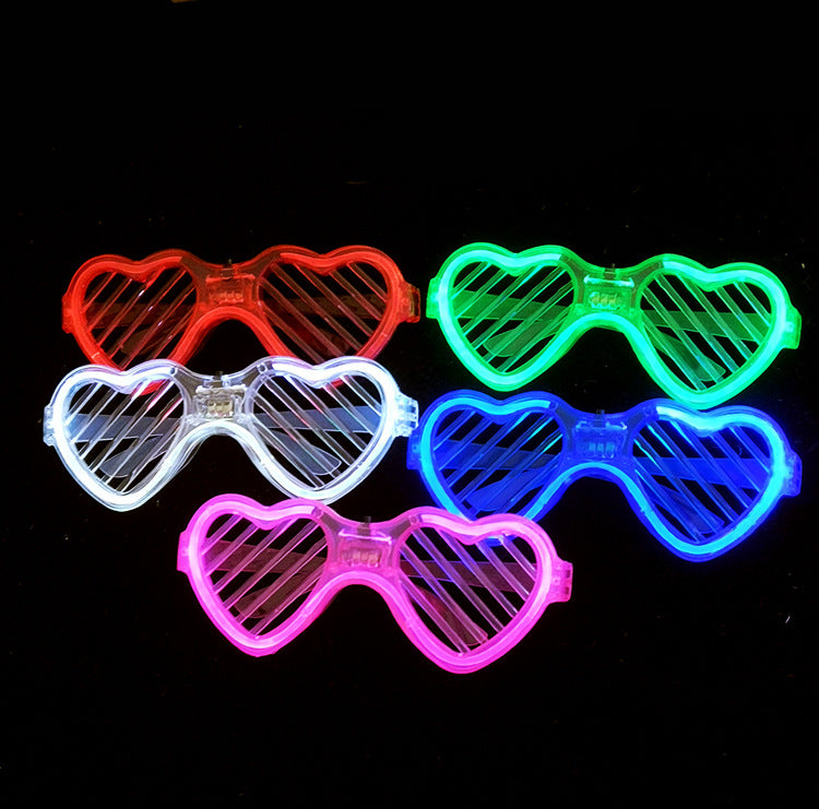 Heart Shaped Glow Glasses