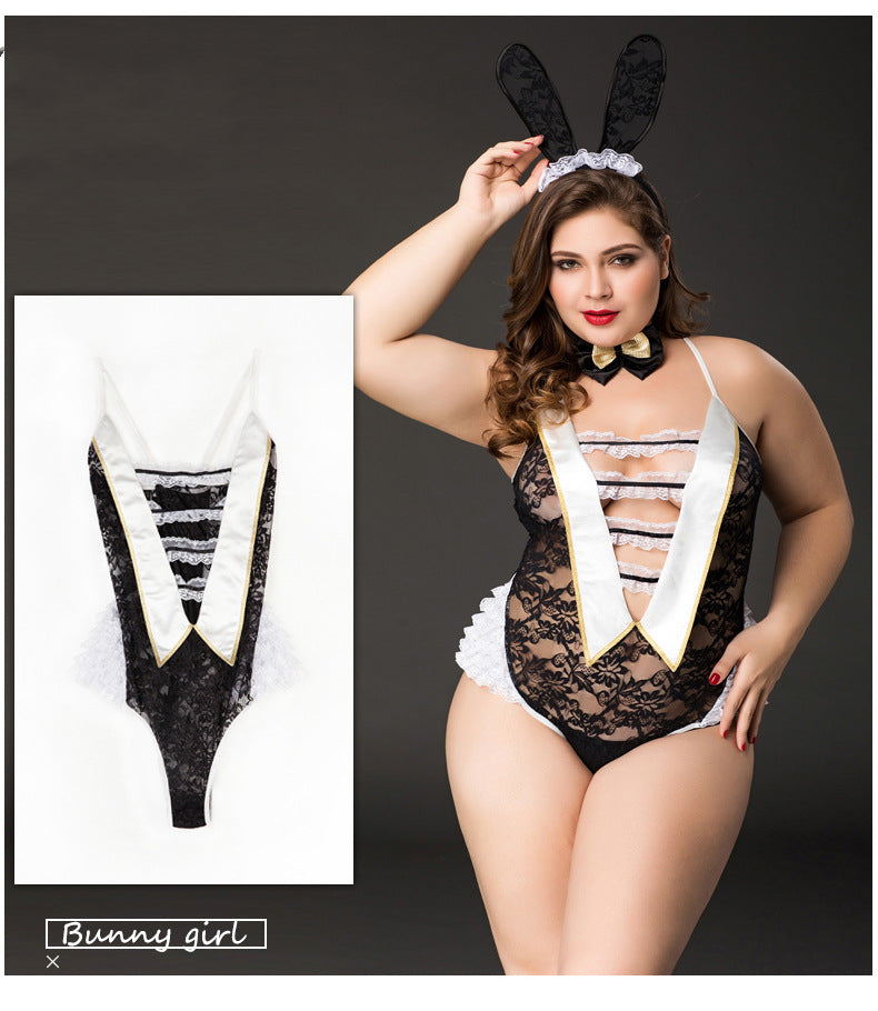 Plus Size Bunny Lingerie Costume