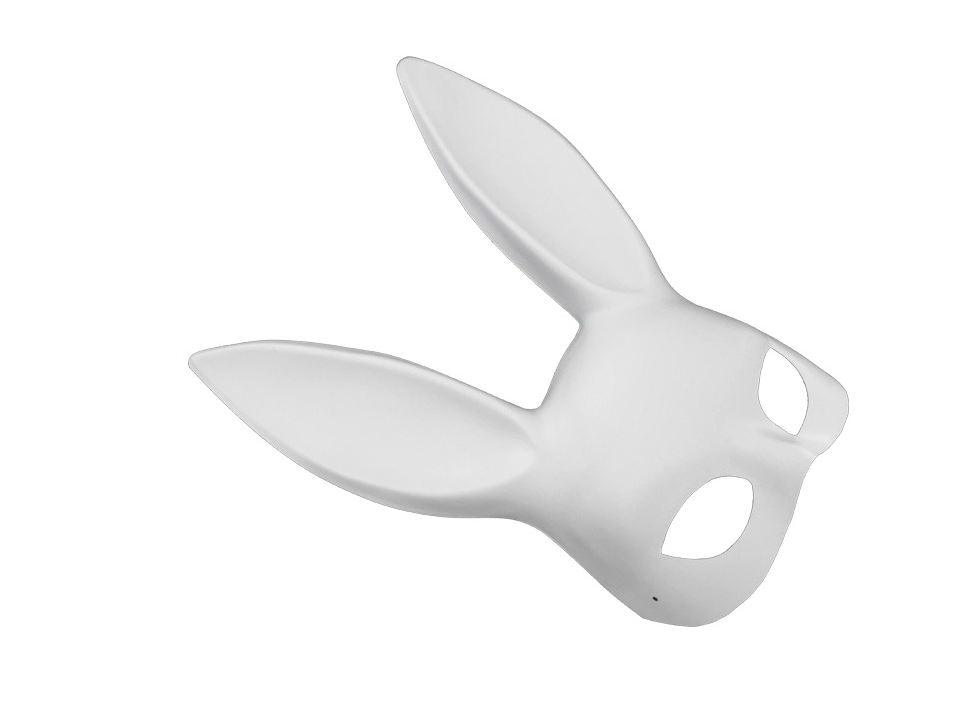 Plastic Rabbit Ear Half Face Mask