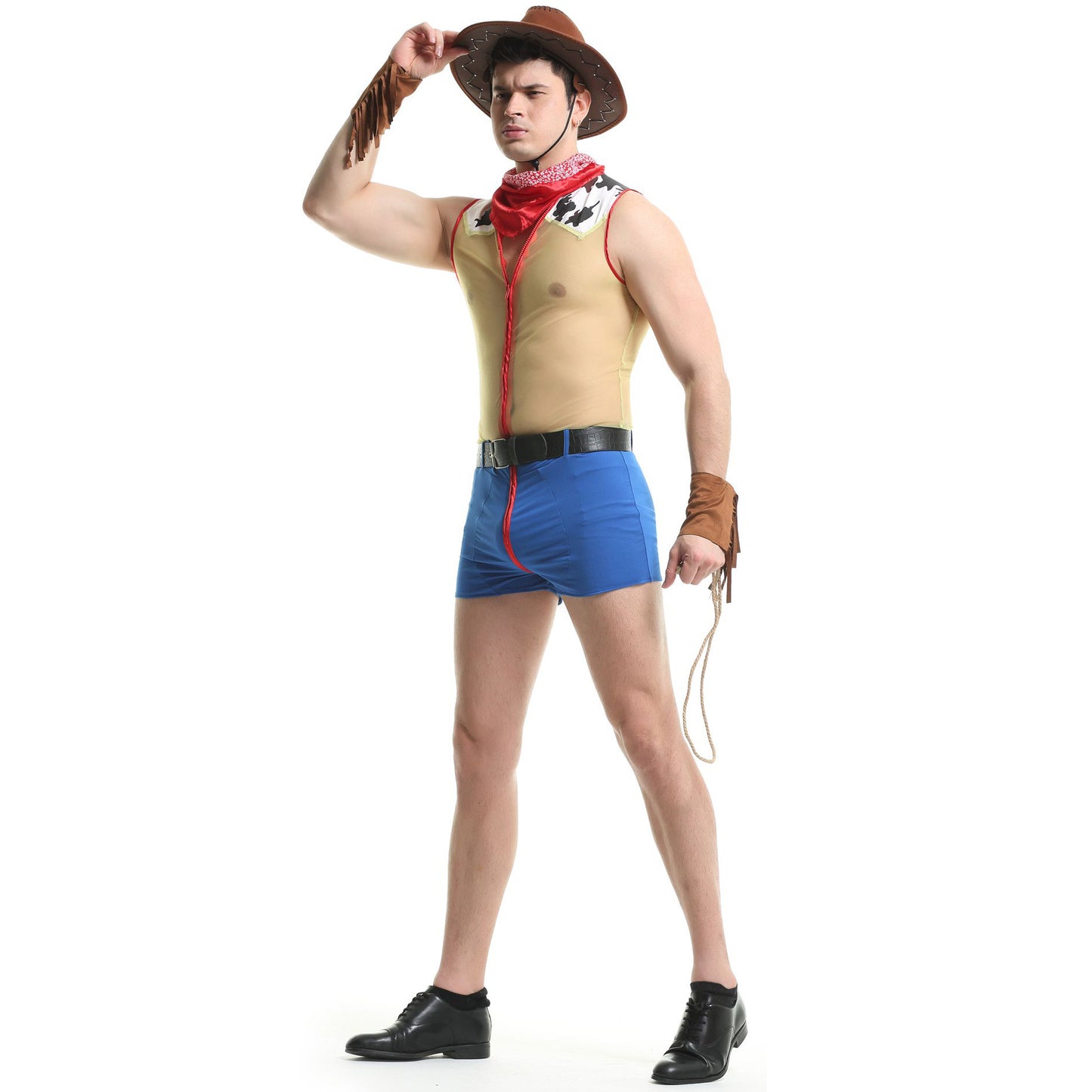 Sleeveless Shorts Cowboy Costume