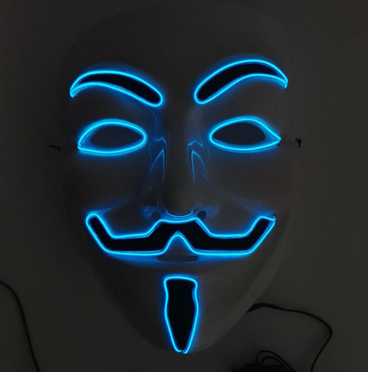 LED Guy Fawkes Mask