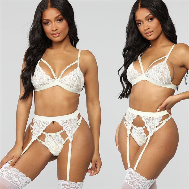 Garter Three-piece Sexy Set