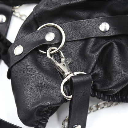 PU Leather Ling with Leash