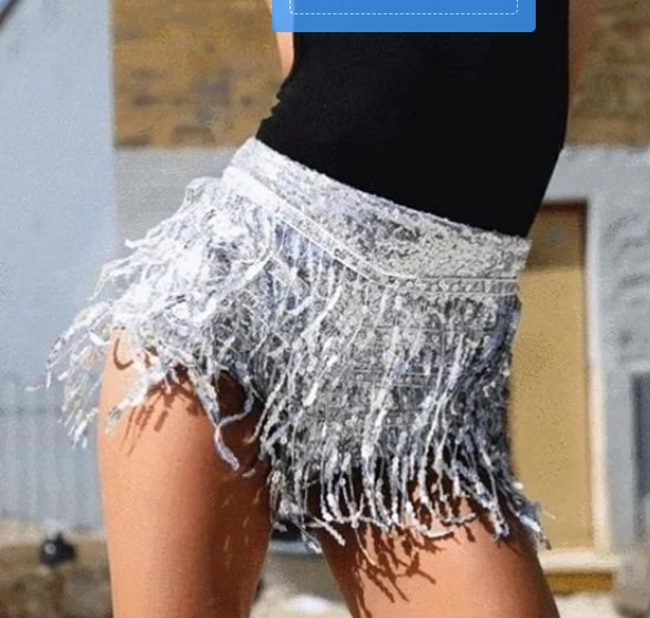 Tassel Sequins Shorts