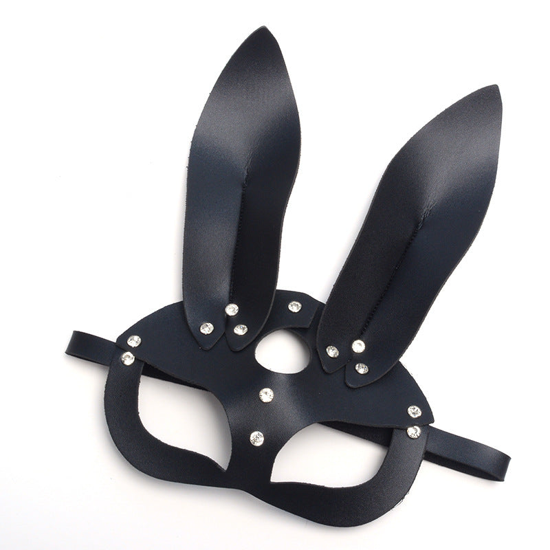 Leather Bunny Ear mask