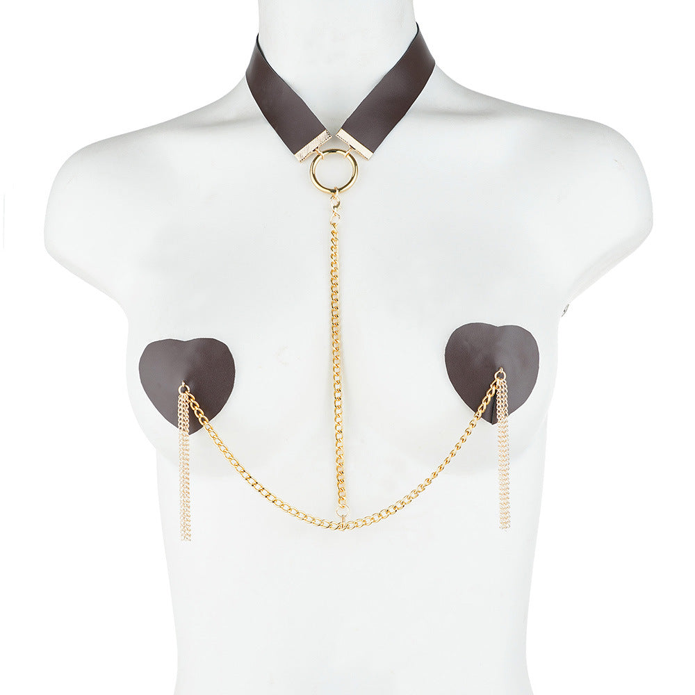 Collar Pasties Golden Chain Set