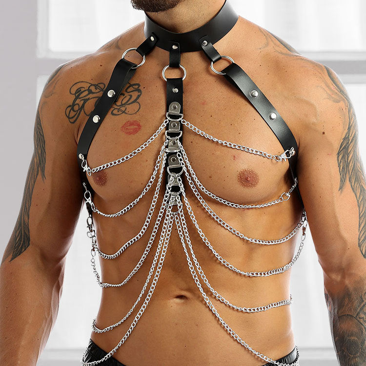 Men's Chest Strap with Chains