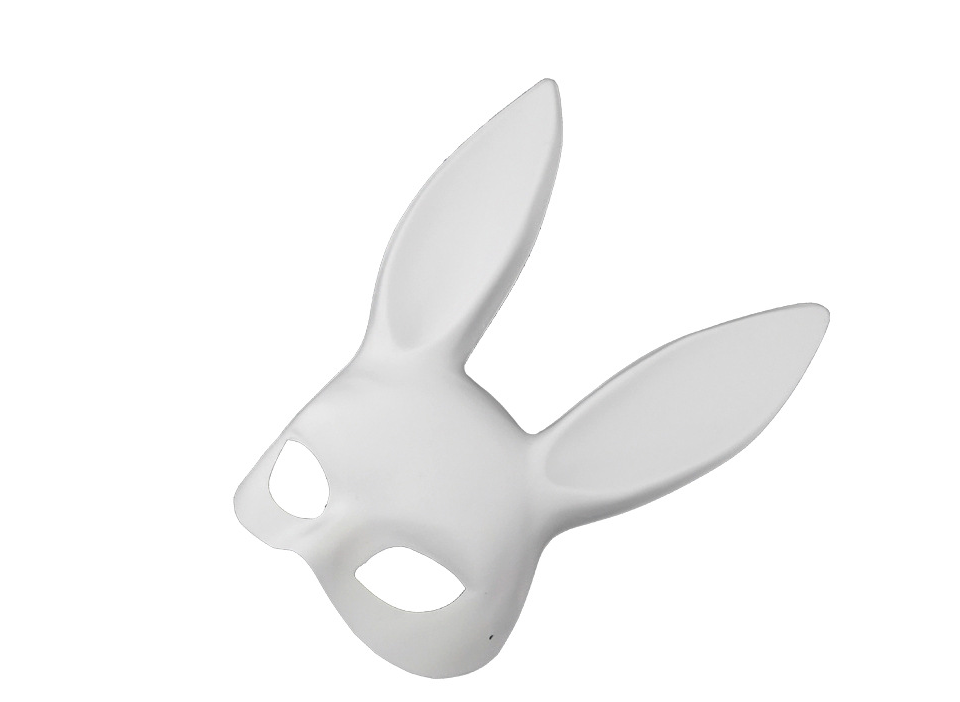 Plastic Rabbit Ear Half Face Mask