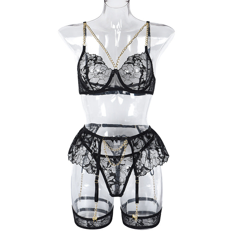 Skirt Girdle Four Piece Set with Chains