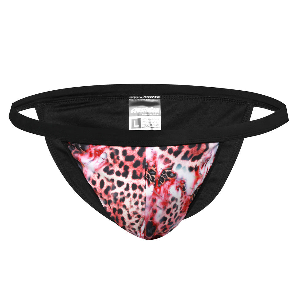 Mens Bikini Style Animal Print Swimwear