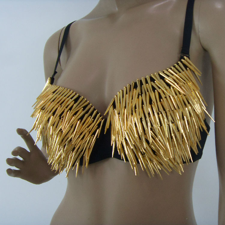 Rivet Gold/Silver Pin Bra