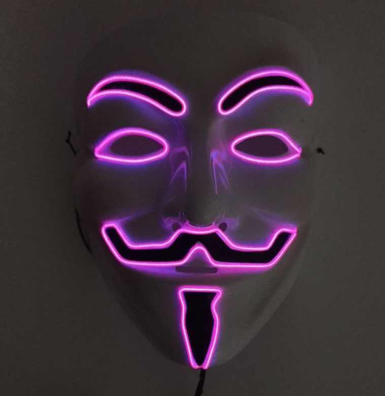 LED Guy Fawkes Mask