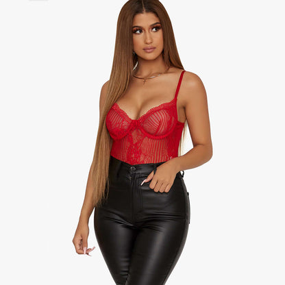 Lace Stitching Jumpsuit