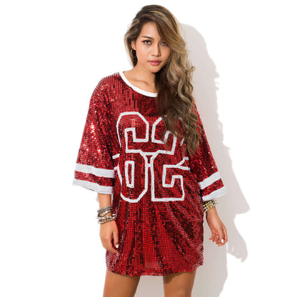 Glitter Jersey Dress