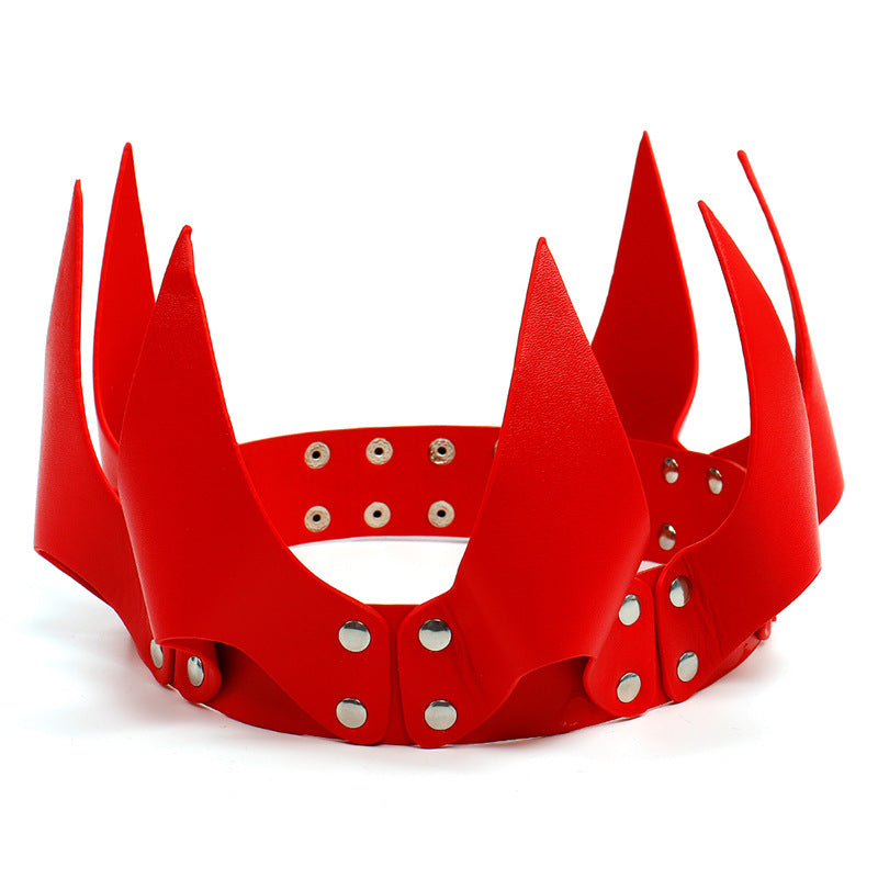 PU Leather Crown