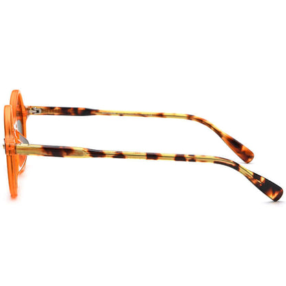 Classic Retro Plate Round Sunglasses