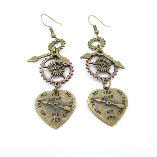 Mixed Gear Steampunk Earrings