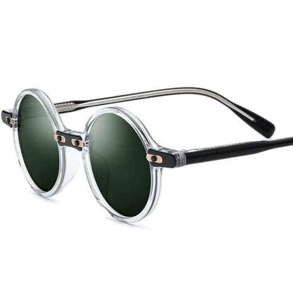 Classic Retro Plate Round Sunglasses