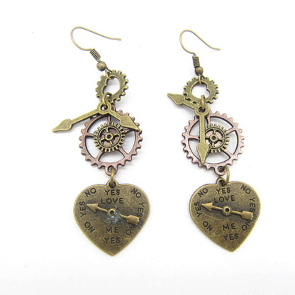 Mixed Gear Steampunk Earrings