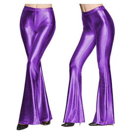 Metallic Glitter Bell Bottoms