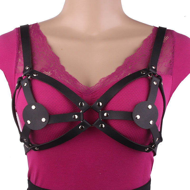 PU Leather Bra