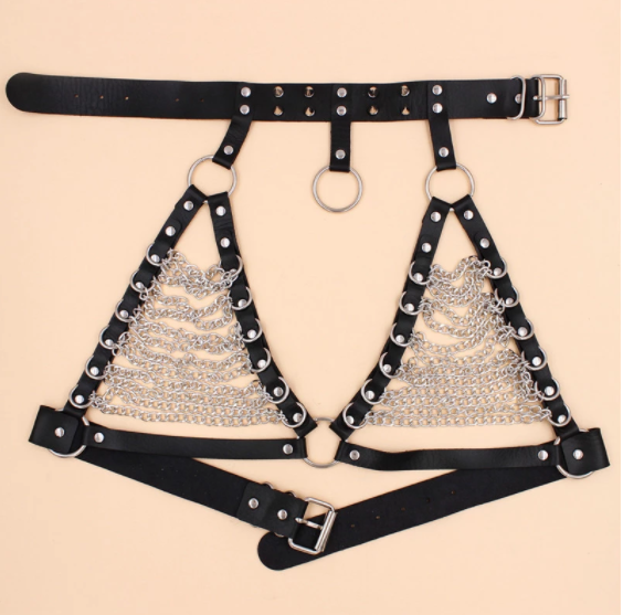 Pointed Rivet Bra