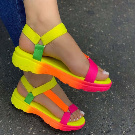 Bright Fish Mouth Sandals