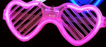 Heart Shaped Glow Glasses