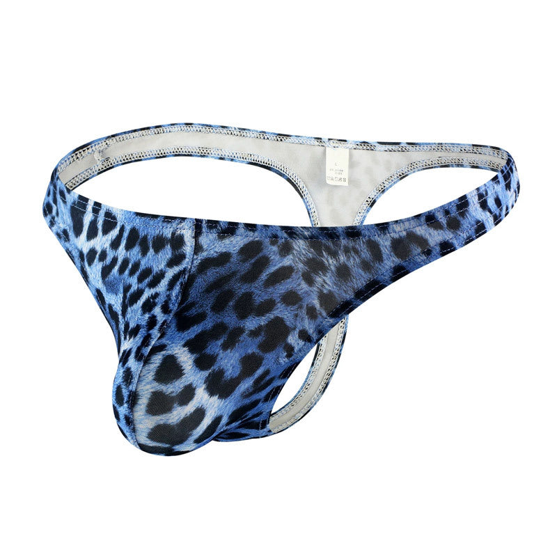 Men's Leopard-print, Low-waist Nylon Underwear