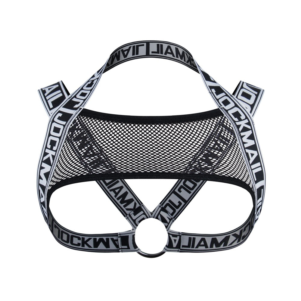 Men's Shoulder Strap Mesh Iron Ring Harness