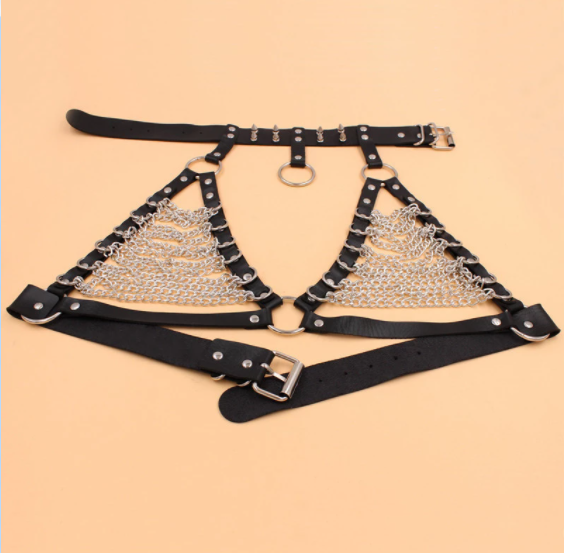 Pointed Rivet Bra