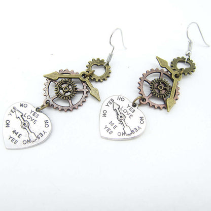 Mixed Gear Steampunk Earrings