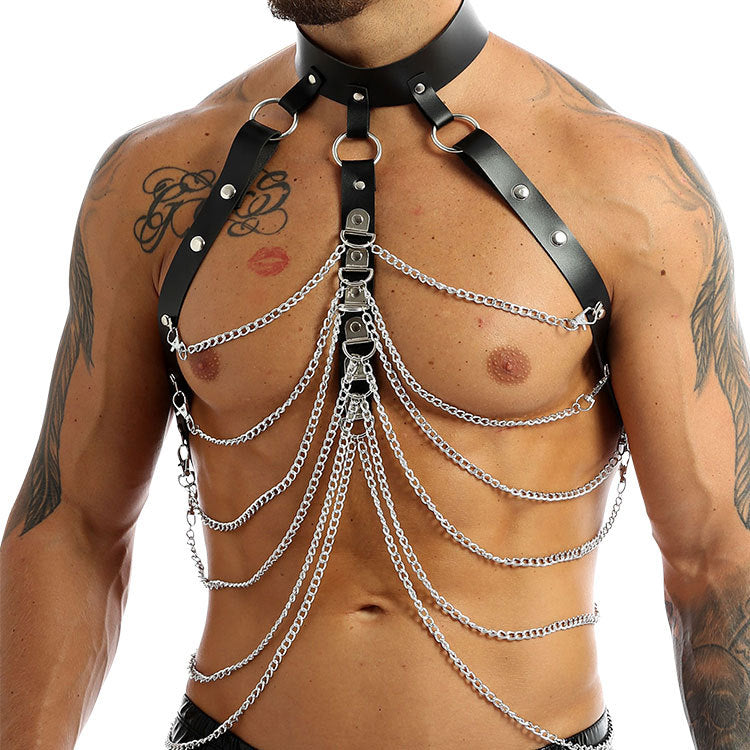 Men's Chest Strap with Chains