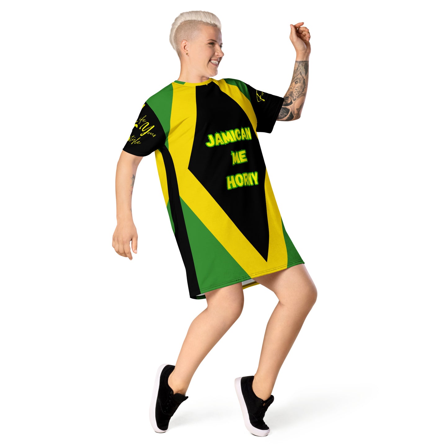 Jamaican T Shirt  dress