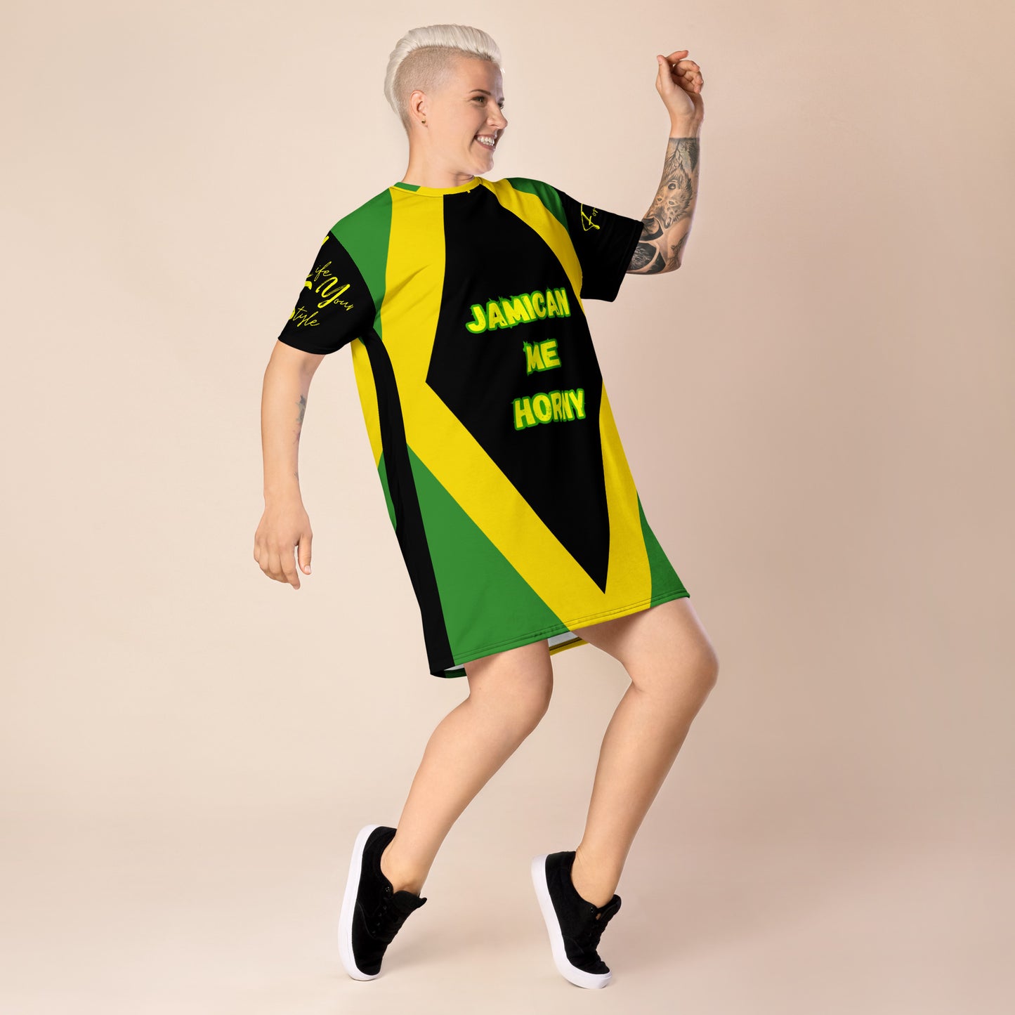 Jamaican T Shirt  dress